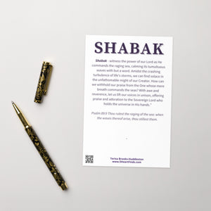 "Praise" Note Card - SHABAK