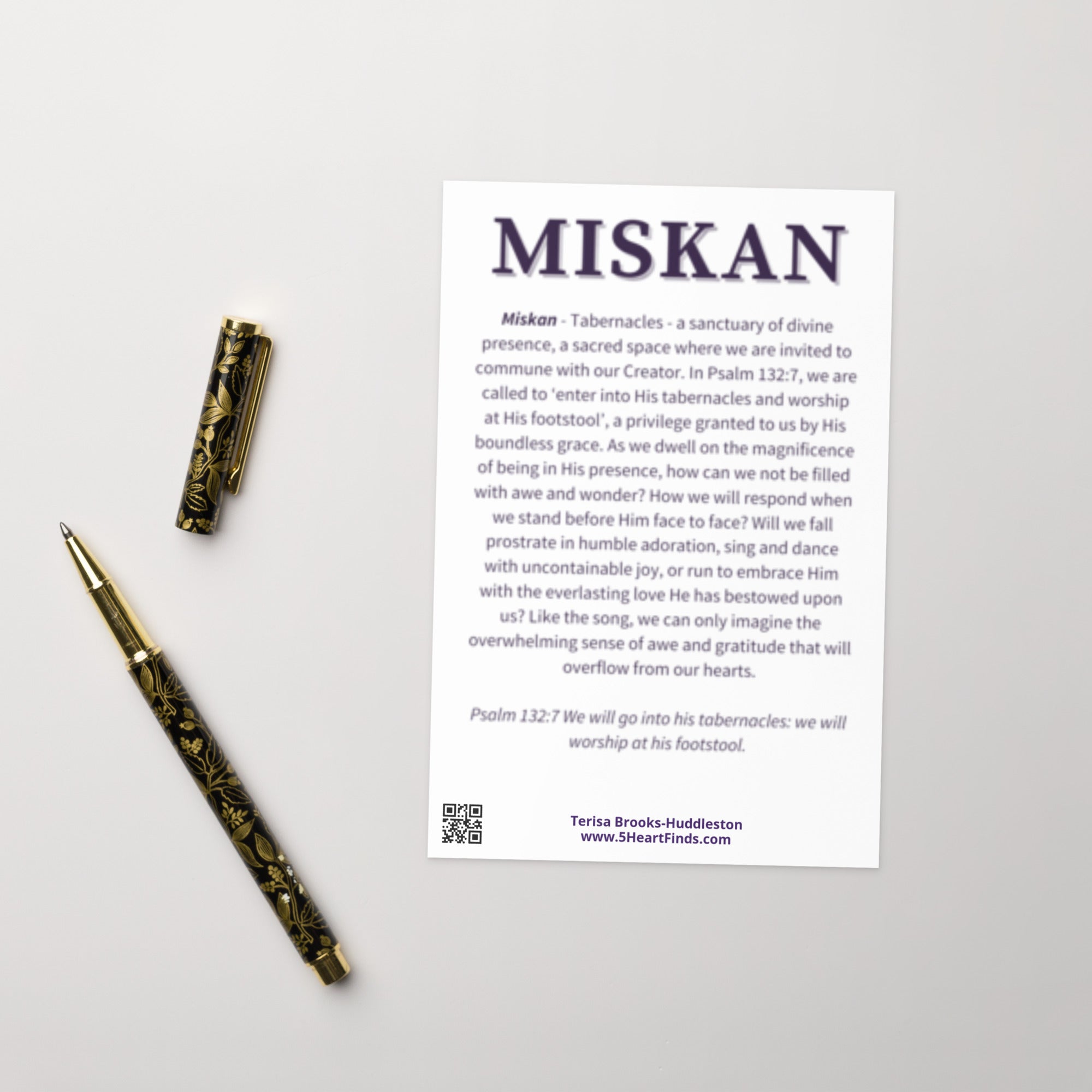 "Praise" Note Card - MISKAN