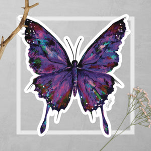 "Butterfly" Sticker Purple 5.5 x 5.5"