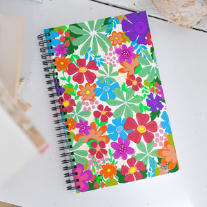 "Flower Power" Spiral notebook