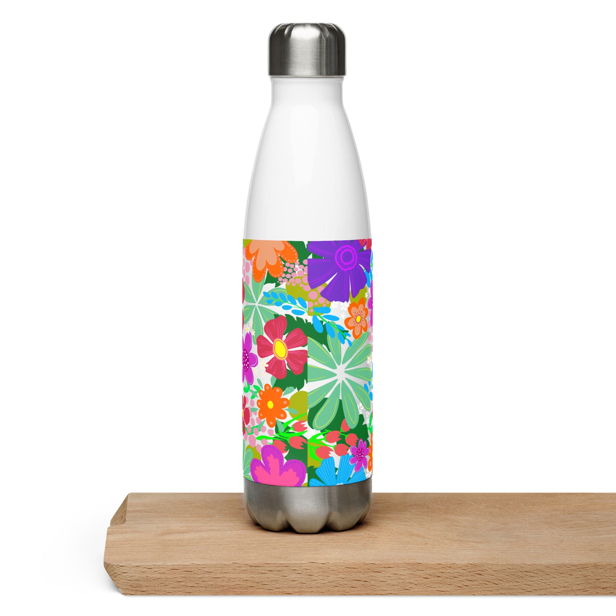 "Flower Power" Water Bottle Stainless Steel