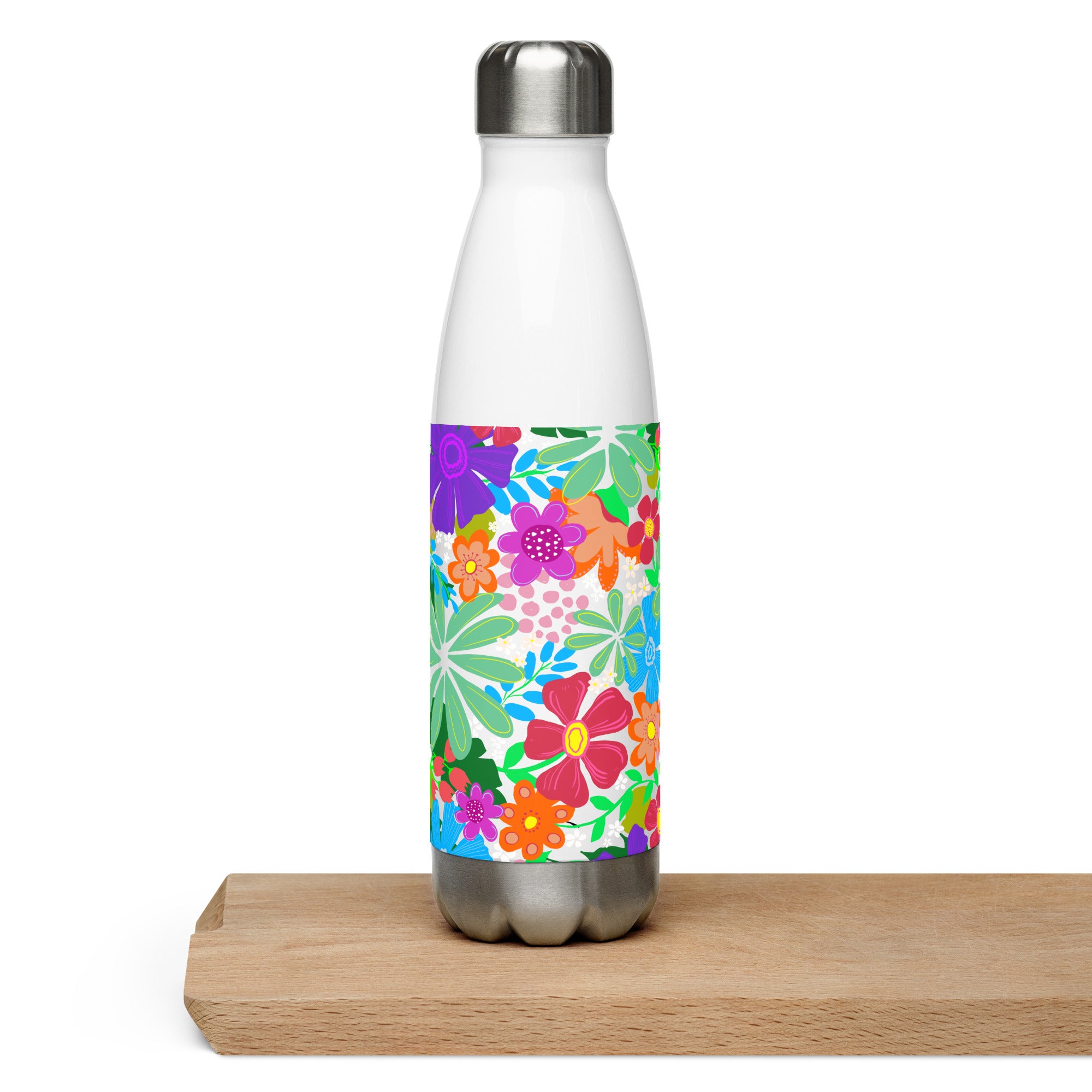 "Flower Power" Water Bottle Stainless Steel