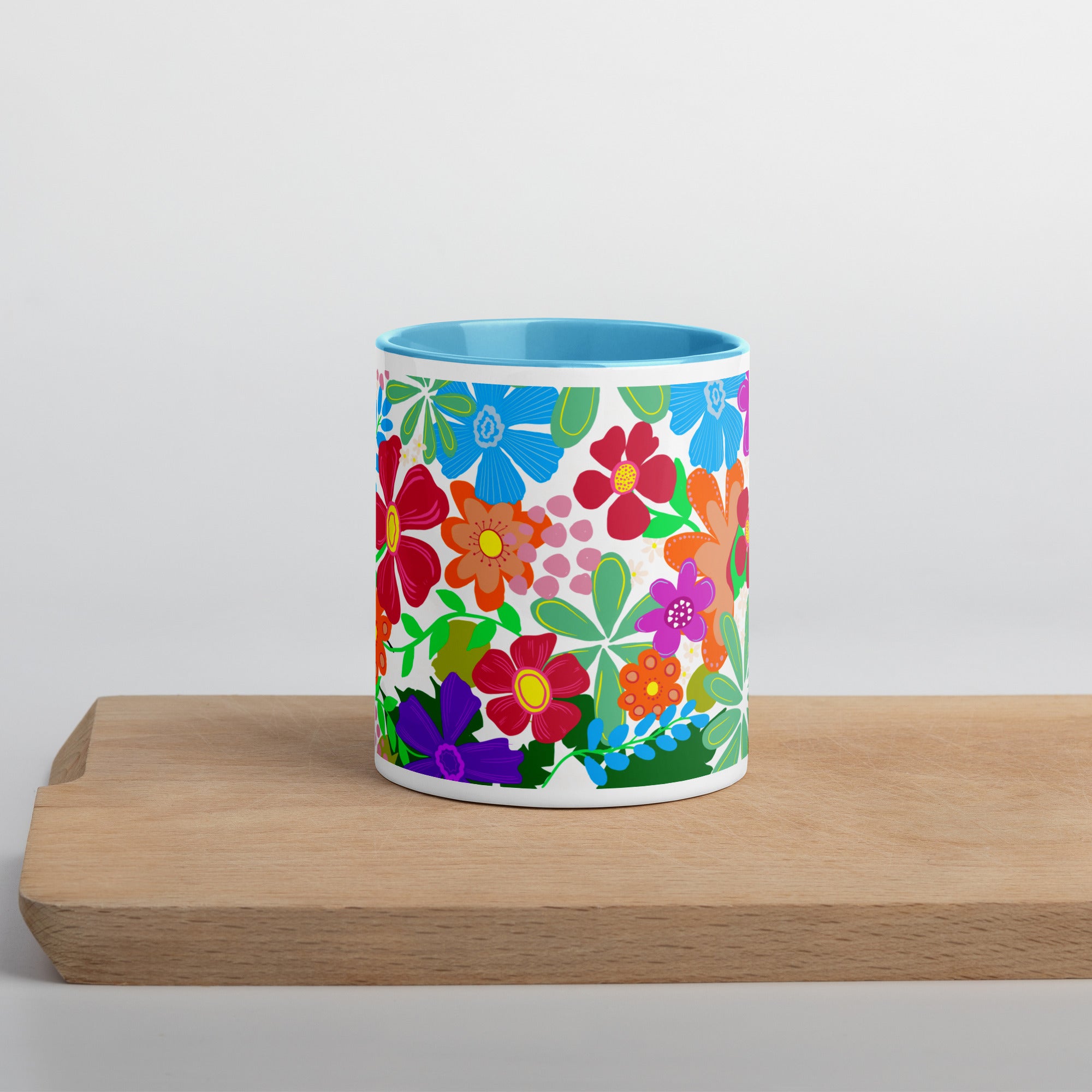 "Flower Power" Mug Choose your interior color