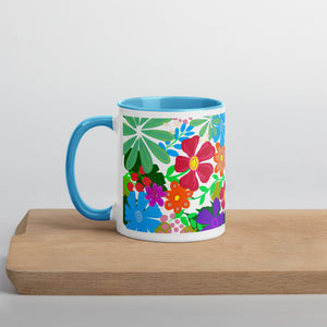 "Flower Power" Mug Choose your interior color