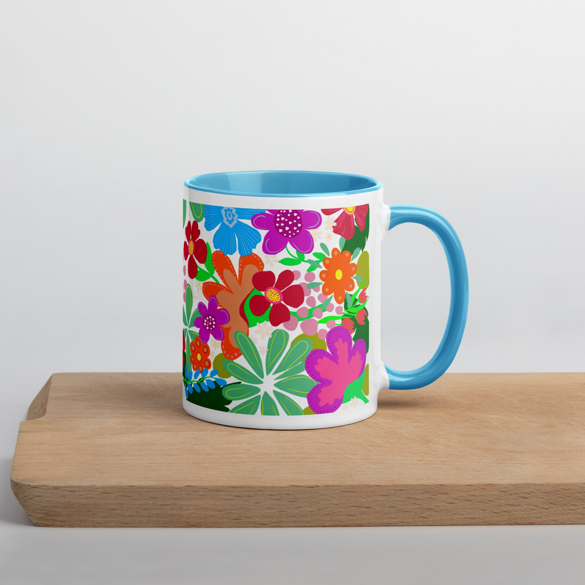 "Flower Power" Mug Choose your interior color