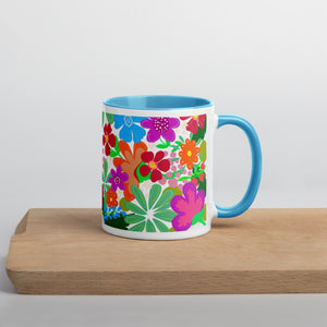 "Flower Power" Mug Choose your interior color