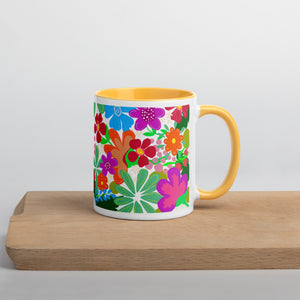 "Flower Power" Mug Choose your interior color