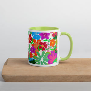 "Flower Power" Mug Choose your interior color