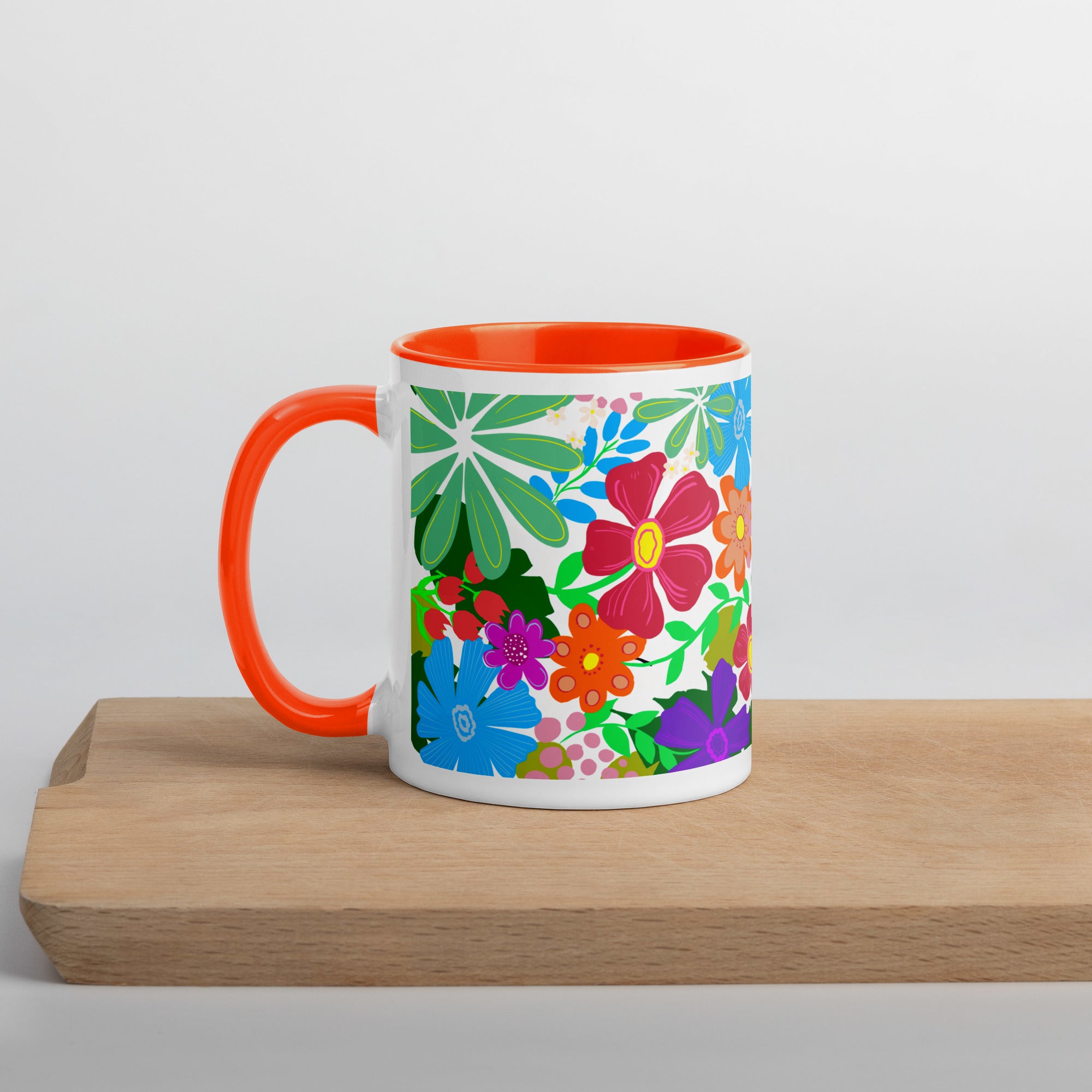 "Flower Power" Mug Choose your interior color