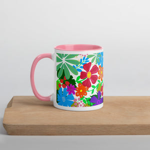 "Flower Power" Mug Choose your interior color