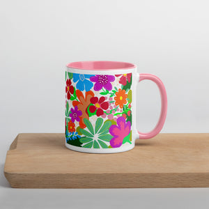 "Flower Power" Mug Choose your interior color