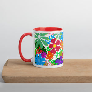 "Flower Power" Mug Choose your interior color