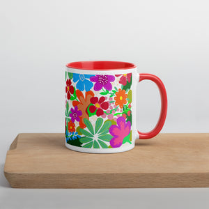 "Flower Power" Mug Choose your interior color