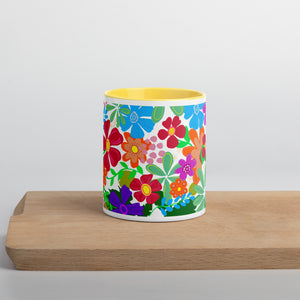 "Flower Power" Mug Choose your interior color