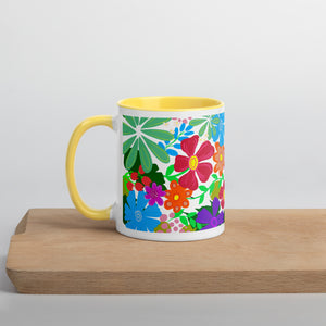 "Flower Power" Mug Choose your interior color