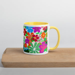 "Flower Power" Mug Choose your interior color